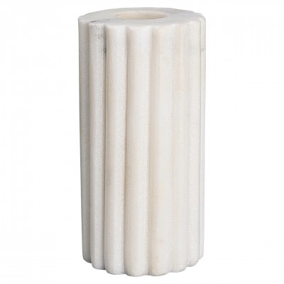 Подсвечник white fluted medium