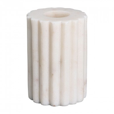 Подсвечник white fluted small