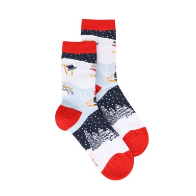 Носки детские Moomin Зимние игры Blue р.23-26
