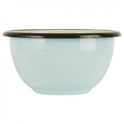 Пиала эмалированная light blue cream colour inside 10 см