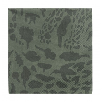 Oiva Toikka Салфетки бумажные Cheetah green 33x33 см, 20 шт