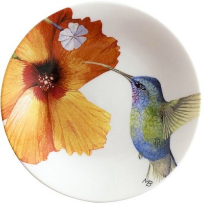 Тарелка M.BASTIN Hummingbirds Petit Four White 12 см