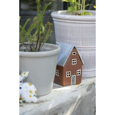 Подсвечник House tealight Nyhavn grey roof chimney