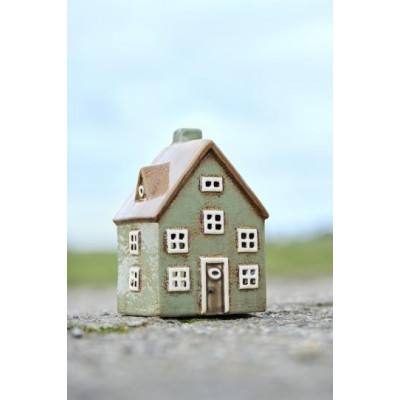 Подсвечник House tealight Nyhavn brown door green