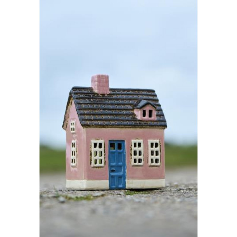 Подсвечник House tealight My Home Town blue door Подсвечник House tealight My Home Town blue door