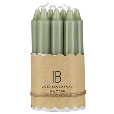 Набор свечей dusty green 1,3 см, 10 шт