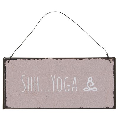 Металлическая табличка Shh Yoga