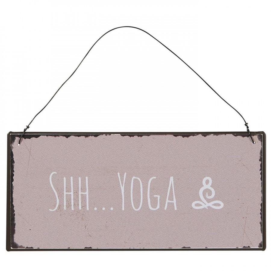 Металлическая табличка Shh Yoga Металлическая табличка Shh Yoga