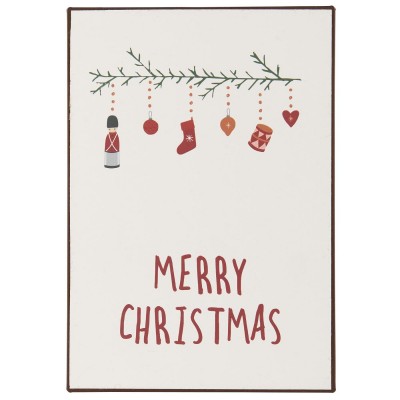 Металлическая табличка Merry Christmas