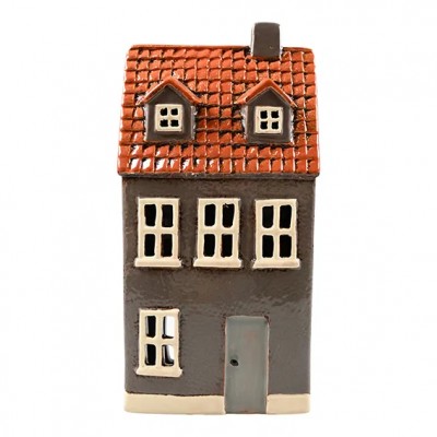 Подсвечник House for light Grey 24x12x7 см