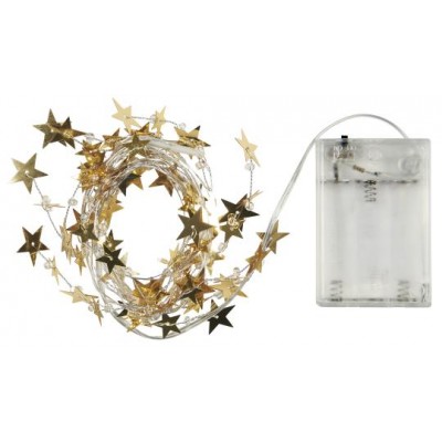 Гирлянда 20 golden stars 190 см