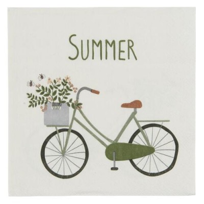 Бумажные салфетки Bicycle and Summer 33x33 см 20 шт