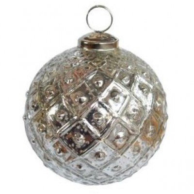 Новогодний шар Antique silver 10 см