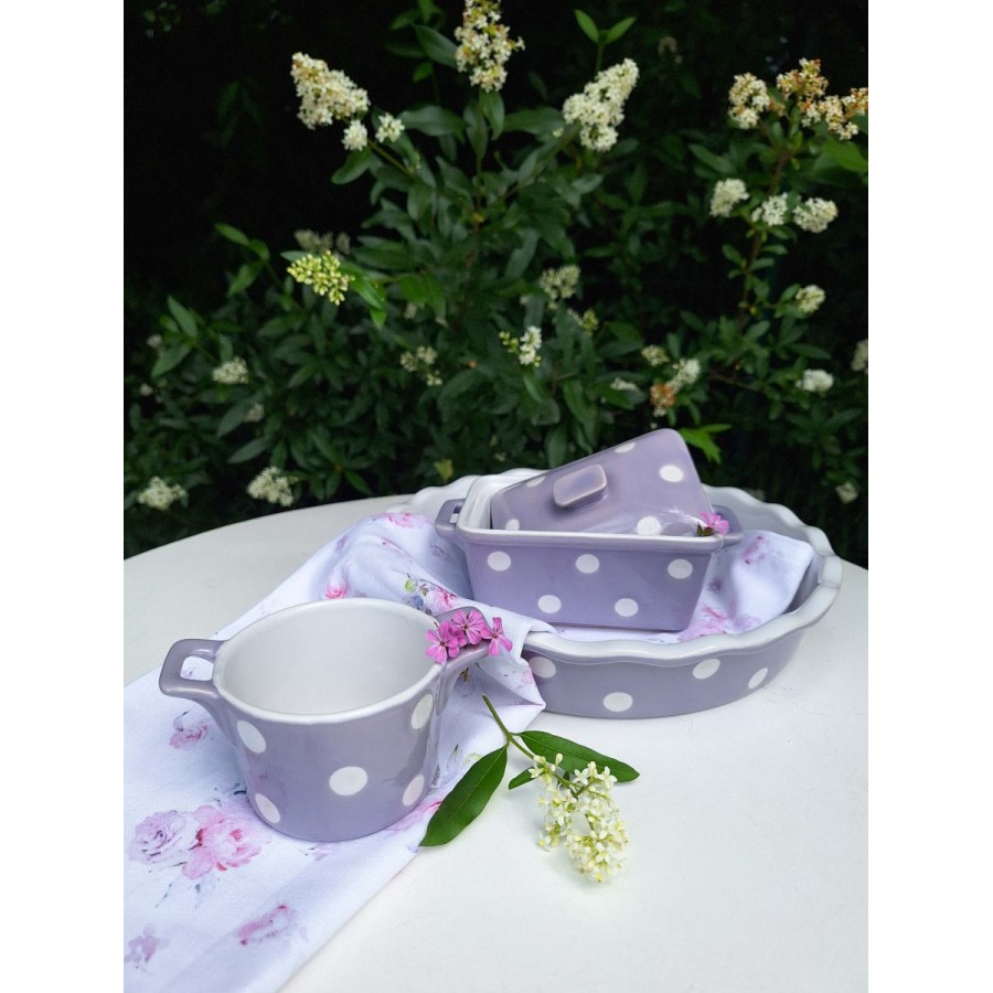 Масленка Lilac with dots Масленка Lilac with dots
