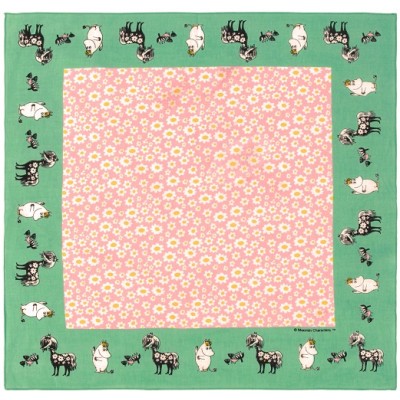 Платок Moomin Лошадь Примадонна Green/Pink 53х53 см