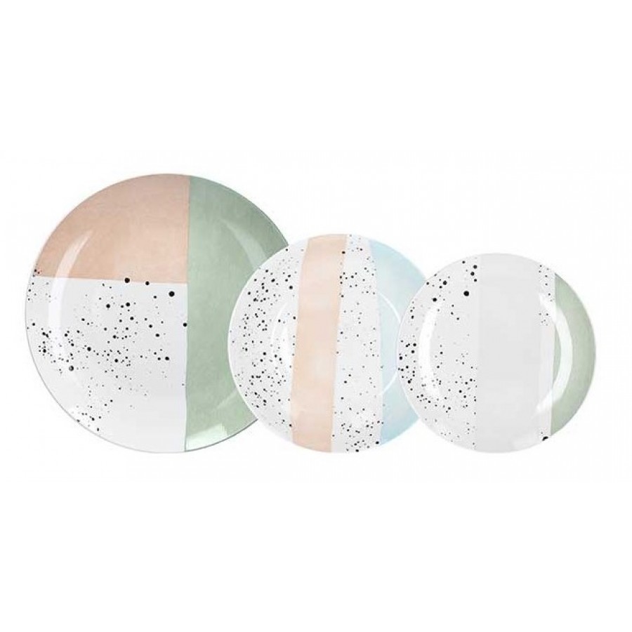 Набор тарелок Moon Pastel 18 шт Набор тарелок Moon Pastel 18 шт