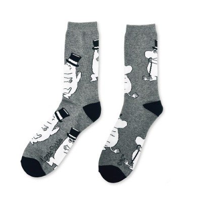 Носки мужские Moomin Муми папа Grey/Black