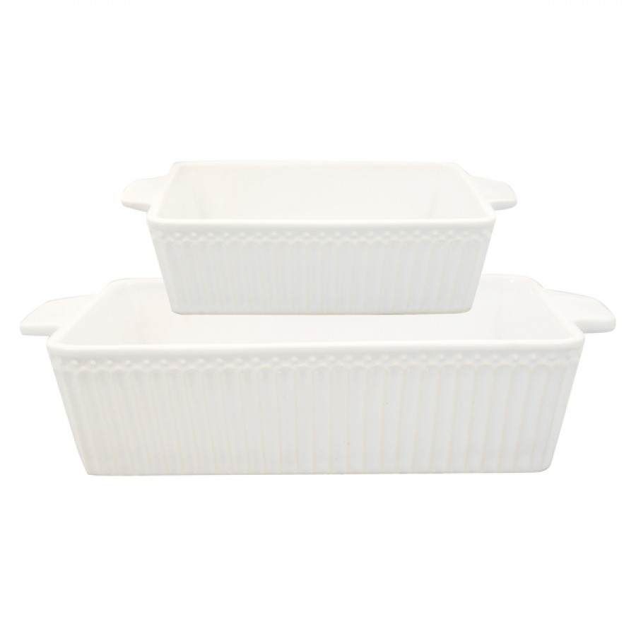 Набор форм для запекания Alice white small 2 шт Набор форм для запекания Alice white small 2 шт