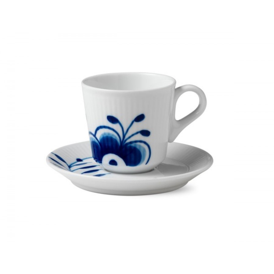 Кофейная пара Blue Fluted Mega 90 мл Кофейная пара Blue Fluted Mega 90 мл