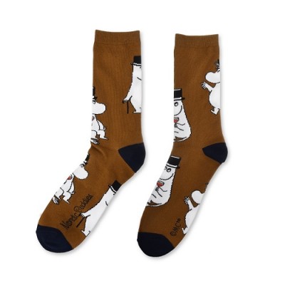 Носки мужские Moomin Муми папа Brown/Black