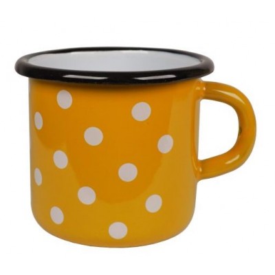 Эмалированная кружка Mustard with dots 400 мл