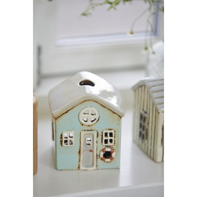 Подсвечник House tealight Lokken mint green grey roof