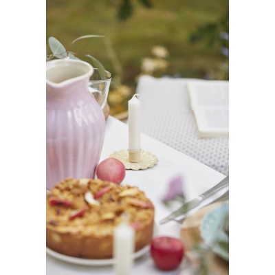 Подсвечник dinner candle flower soft yellow