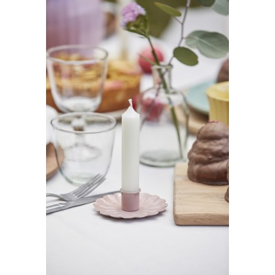 Подсвечник dinner candle flower malva