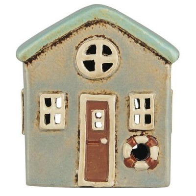 Подсвечник House tealight Lokken grey mint green roof