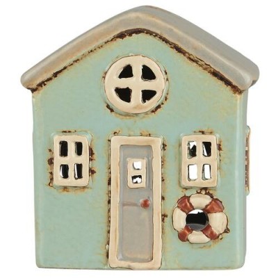 Подсвечник House tealight Lokken mint green grey roof