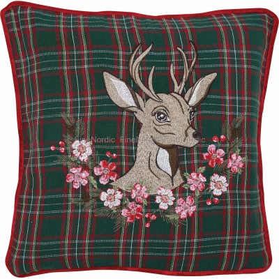 Наволочка Dagmar deer green 40x40 см