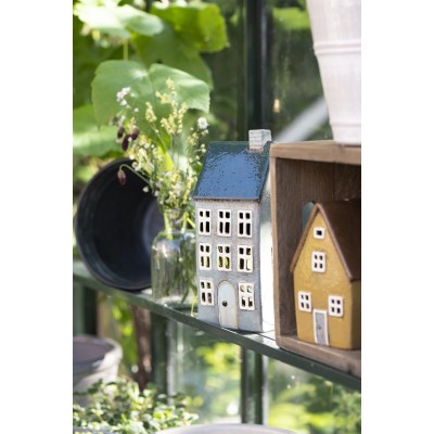 Подсвечник House tealight Nyhavn blue/grey roof 1 chimney