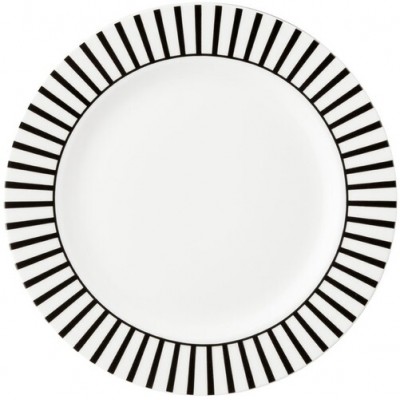Тарелка Dutch Rose Stripe Black 18 см