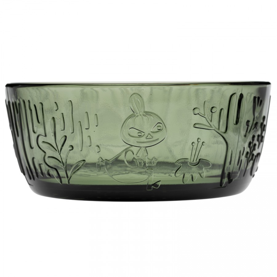 Пиала стеклянная Moomin Мистический лес pine green 12 см Пиала стеклянная Moomin Мистический лес pine green 12 см