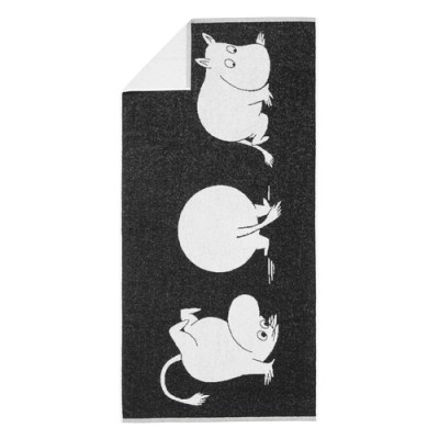 Полотенце банное Moomin Муми Тролль black 70x140 см