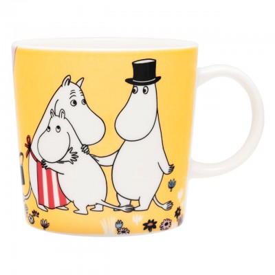 Кружка Moomin Семейное времяпрепровождение 80 yellow, 300 мл