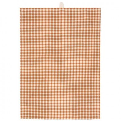 Полотенце Rasmus rustic brown w/small natural checks 50х70 см