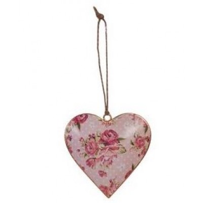 Подвесное украшение heart with flower and dots