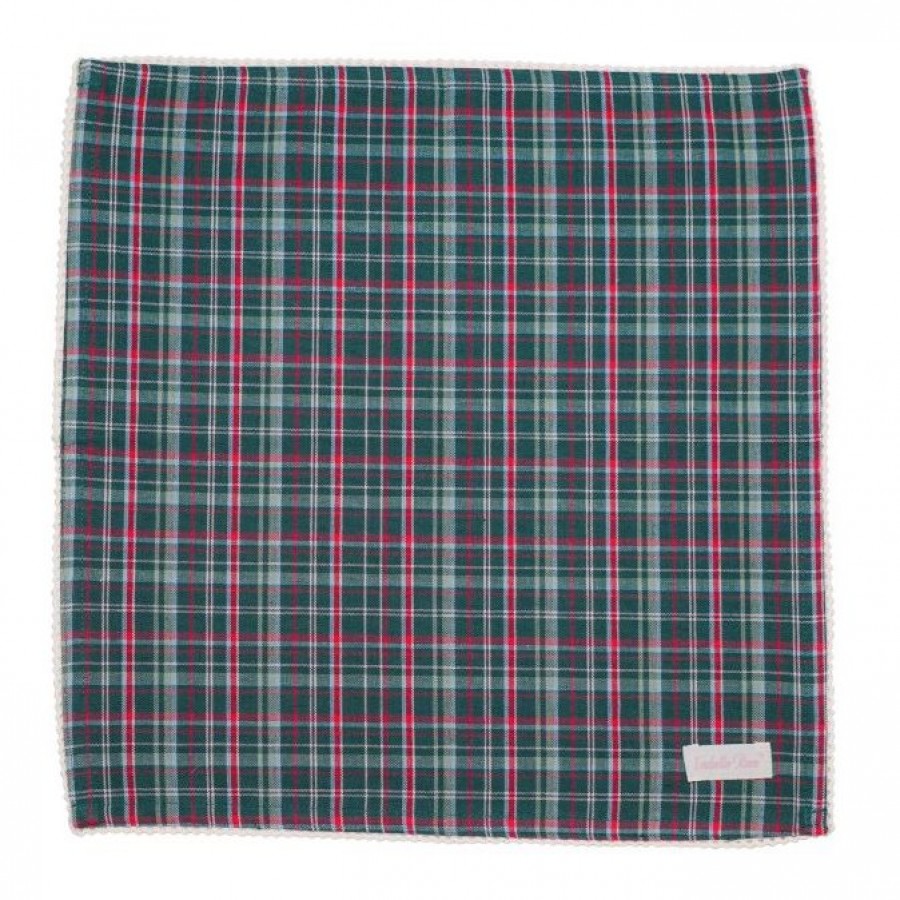 Салфетка Lisa with red and green check 40х40 см Салфетка Lisa with red and green check 40х40 см