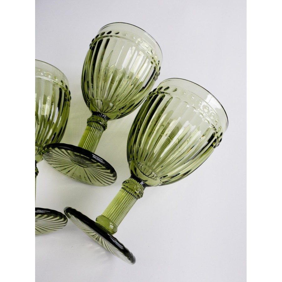 Набор бокалов Glass Dorico Green 310 мл, 3 шт Набор бокалов Glass Dorico Green 310 мл, 3 шт