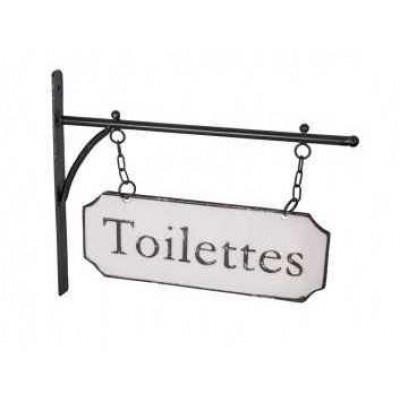 Вывеска в французском стиле "Toilettes" 