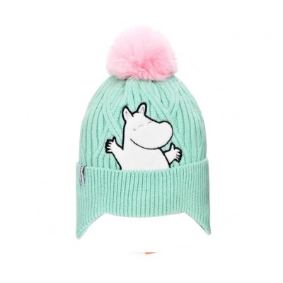 Шапка зимняя детская Moomin Муми Тролль Mint Green