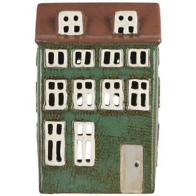 Подсвечник House Nyhavn brown roof Green