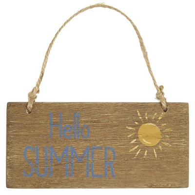 Деревянная табличка Hello Summer