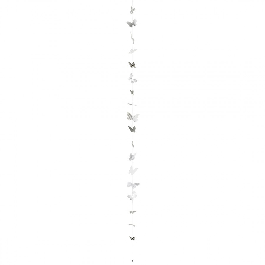 Подвесное украшение Butterfly White/Grey 150 см