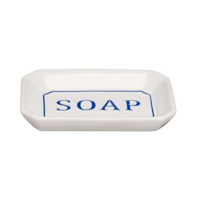 Мыльница Soap Blue/White