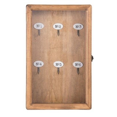 Ящик для ключей Brown Wood 24х7х38 см