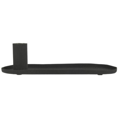 Подсвечник овальный black