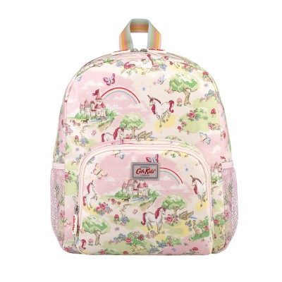 Детский классический большой рюкзак с сетчатым карманом Unicorn Kingdom Pink