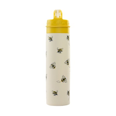 Бутылка для воды складная Bee Warm Cream